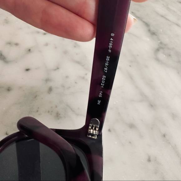 Purple Burberry Sunglasses - Picture 3 of 5